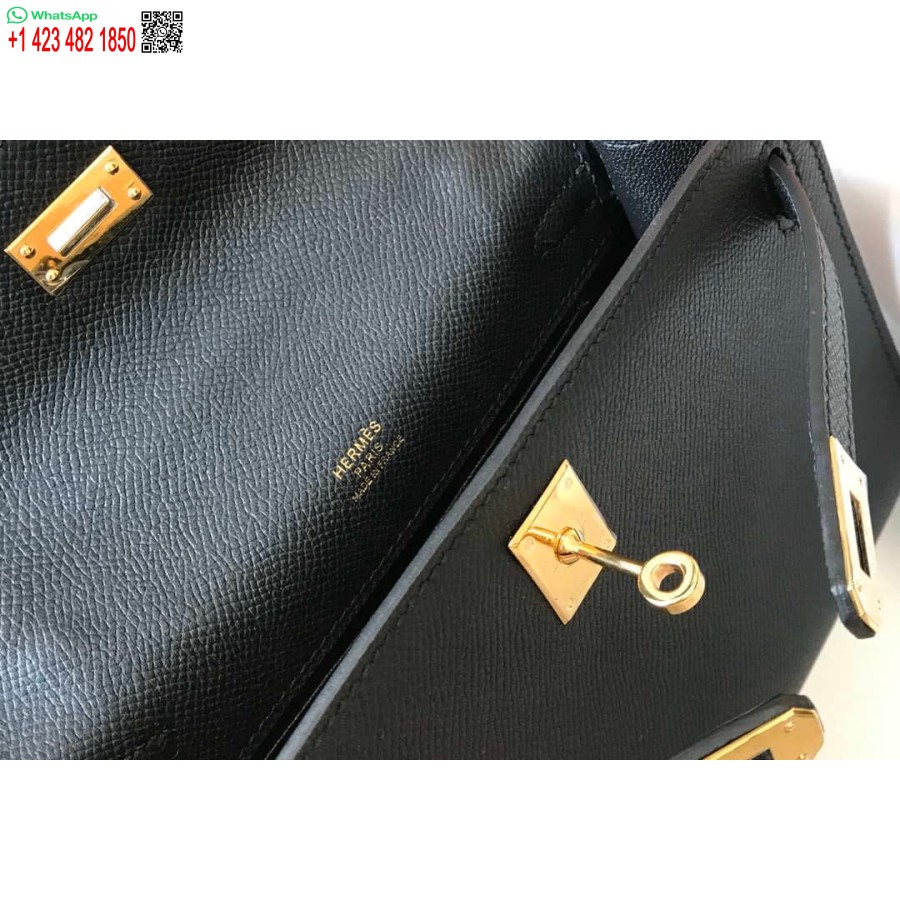 ماکت هرمس مینی کلی پوچت چرم اپسوم H230241 طلای سیاه