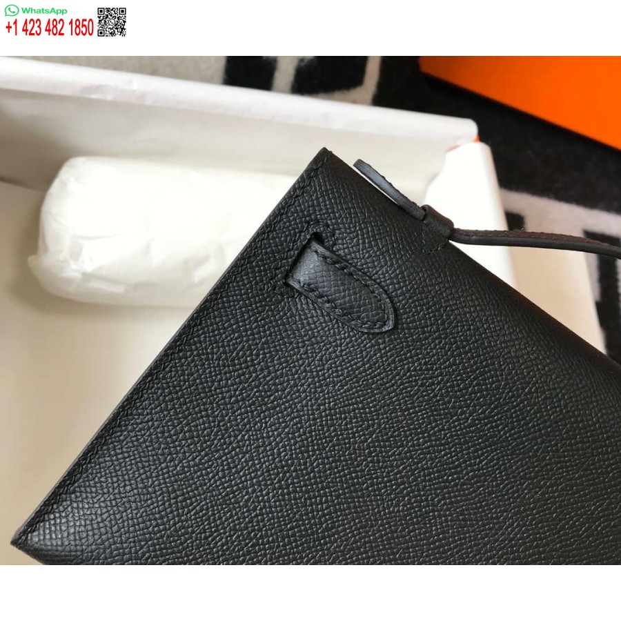 ماکت هرمس مینی کلی پوچت چرم اپسوم H230241 طلای سیاه