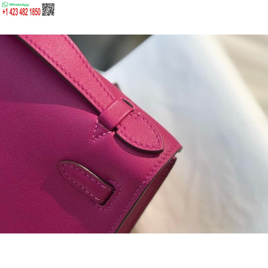 ماکت هرمس کلی پوچت کیف کلاچ چرمی سویفت نقره ای H230263