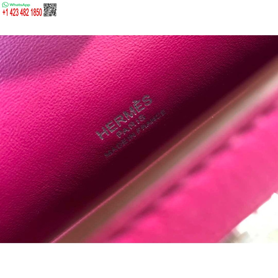 ماکت هرمس کلی پوچت کیف کلاچ چرمی سویفت نقره ای H230263