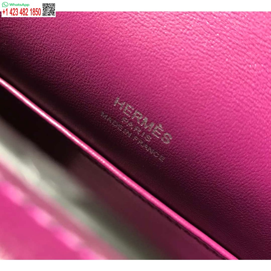 Replica Hermes Kelly Pouchette Swift Leather clutch bag Silver H230261