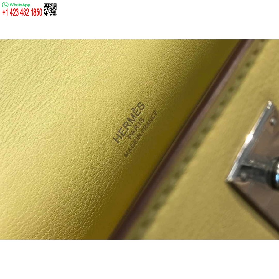Реплика Hermes Kelly Pochette Swift кожаный клатч серебристый H230260