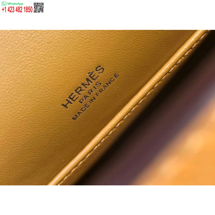 ماکت هرمس کلی پوچت کیف کلاچ چرم سوئیفت طلا H230276