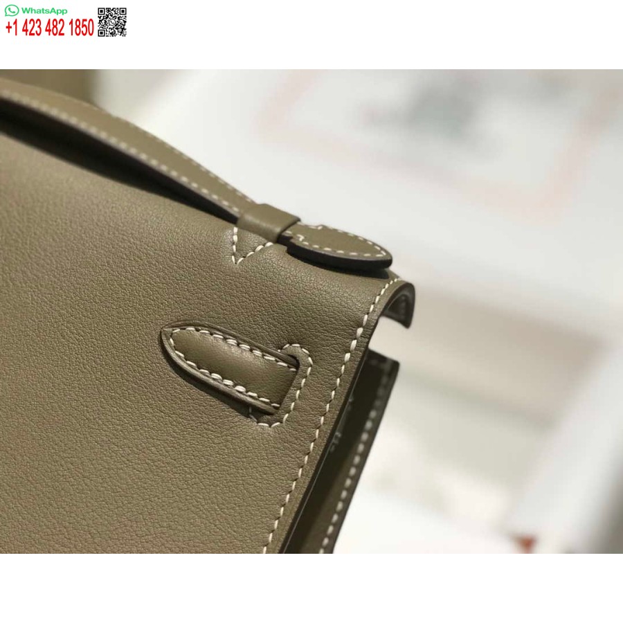 طبق الاصل هيرميس كيلي بوشيت سويفت حقيبة جلدية مخلب الذهب H230274