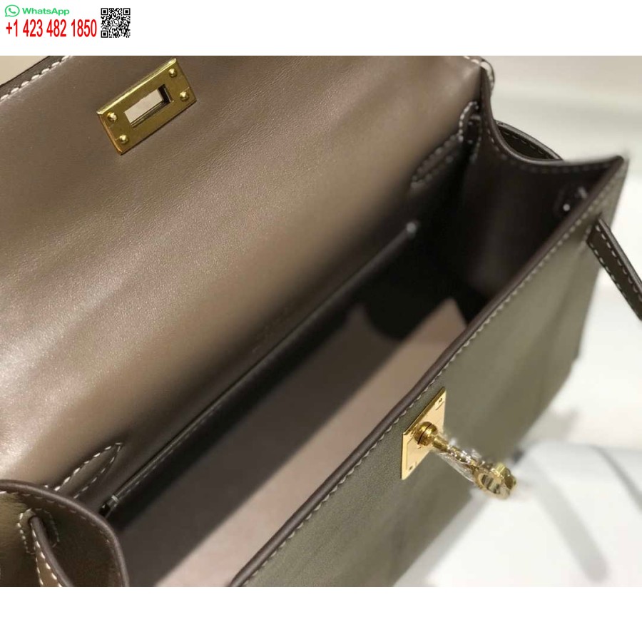 طبق الاصل هيرميس كيلي بوشيت سويفت حقيبة جلدية مخلب الذهب H230274