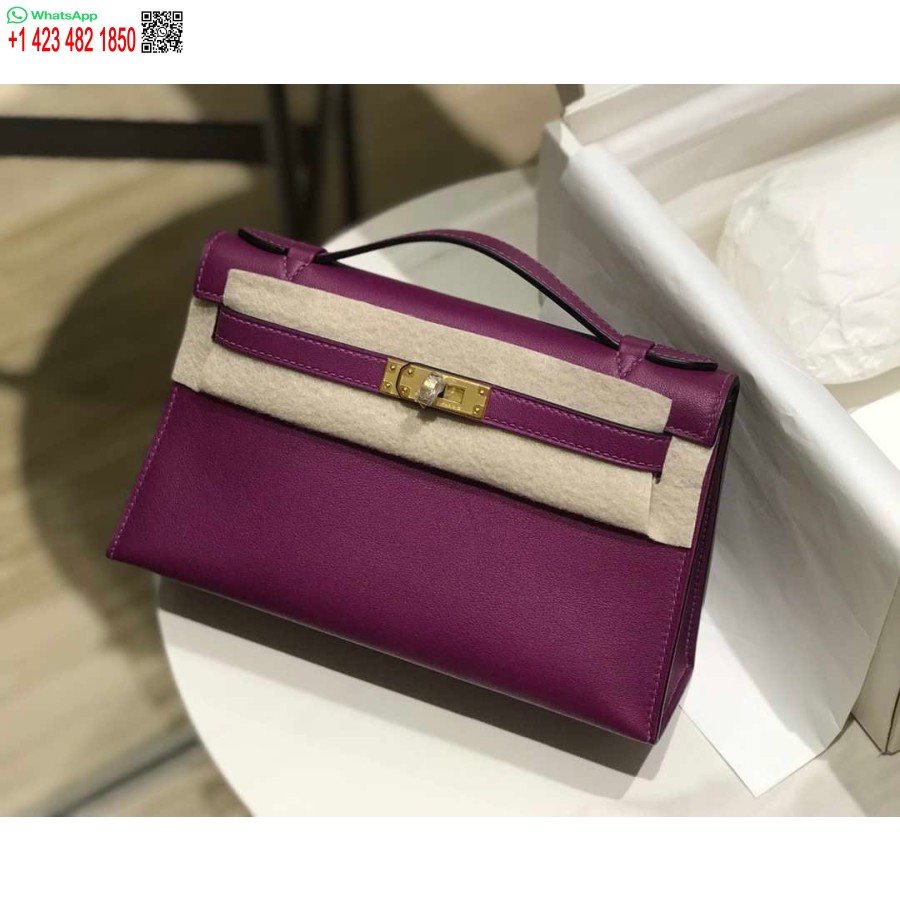 طبق الاصل هيرميس كيلي بوشيت سويفت حقيبة جلدية مخلب الذهب H230273