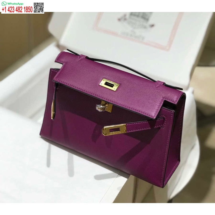 طبق الاصل هيرميس كيلي بوشيت سويفت حقيبة جلدية مخلب الذهب H230273