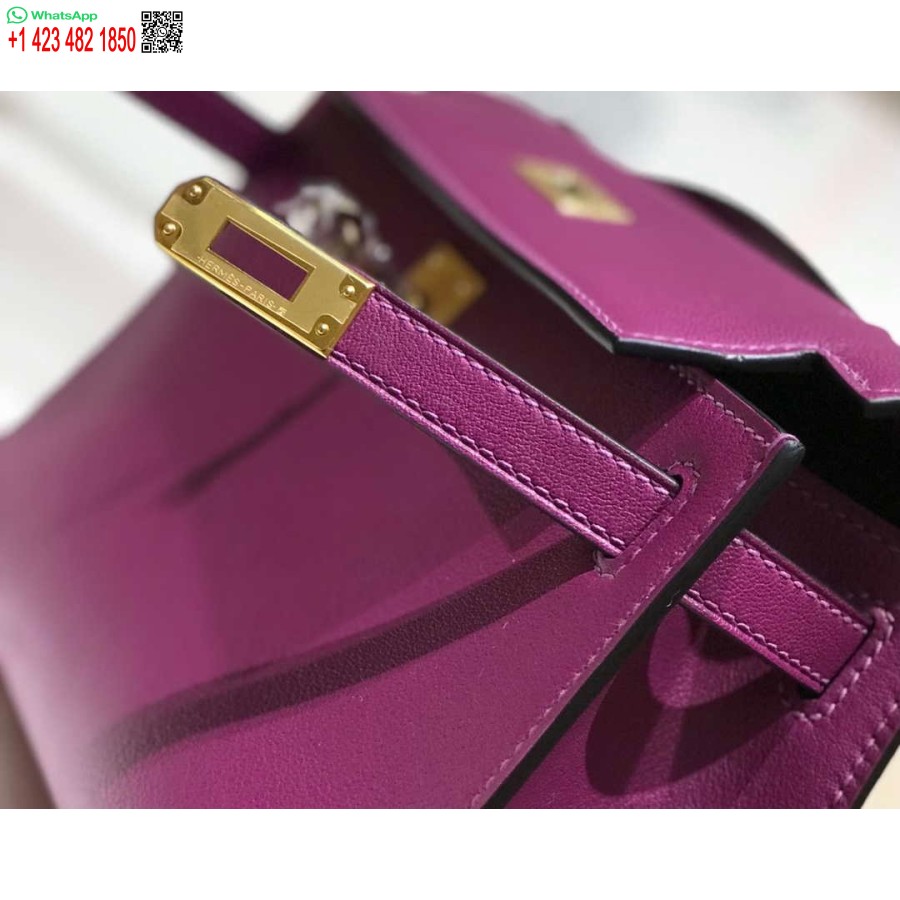 طبق الاصل هيرميس كيلي بوشيت سويفت حقيبة جلدية مخلب الذهب H230273