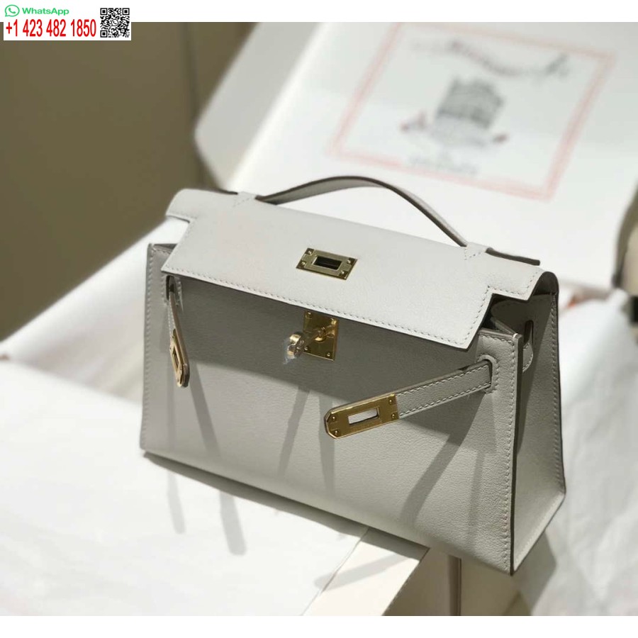 طبق الاصل هيرميس كيلي بوشيت سويفت حقيبة جلدية مخلب الذهب H230271