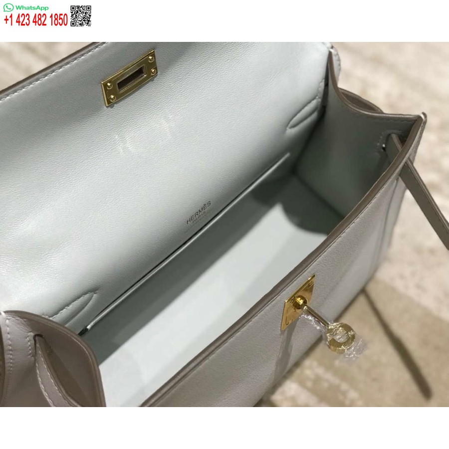 طبق الاصل هيرميس كيلي بوشيت سويفت حقيبة جلدية مخلب الذهب H230271