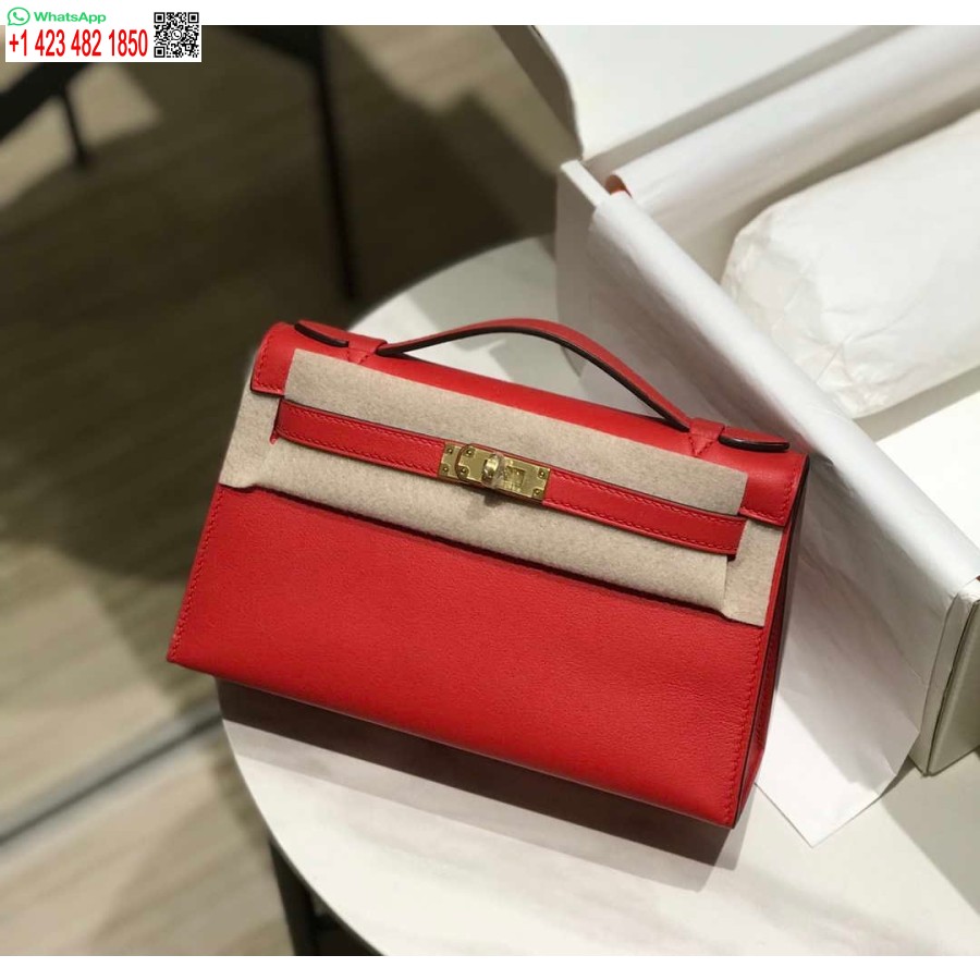 طبق الاصل هيرميس كيلي بوشيت سويفت حقيبة جلدية مخلب الذهب H230268