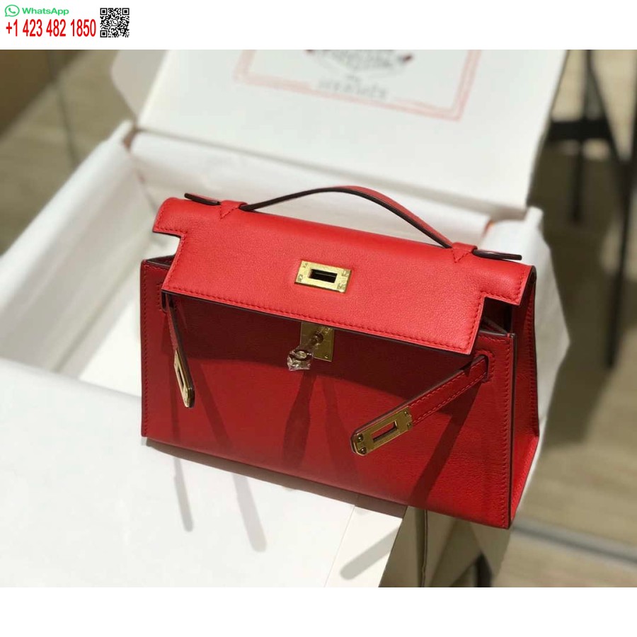 طبق الاصل هيرميس كيلي بوشيت سويفت حقيبة جلدية مخلب الذهب H230268