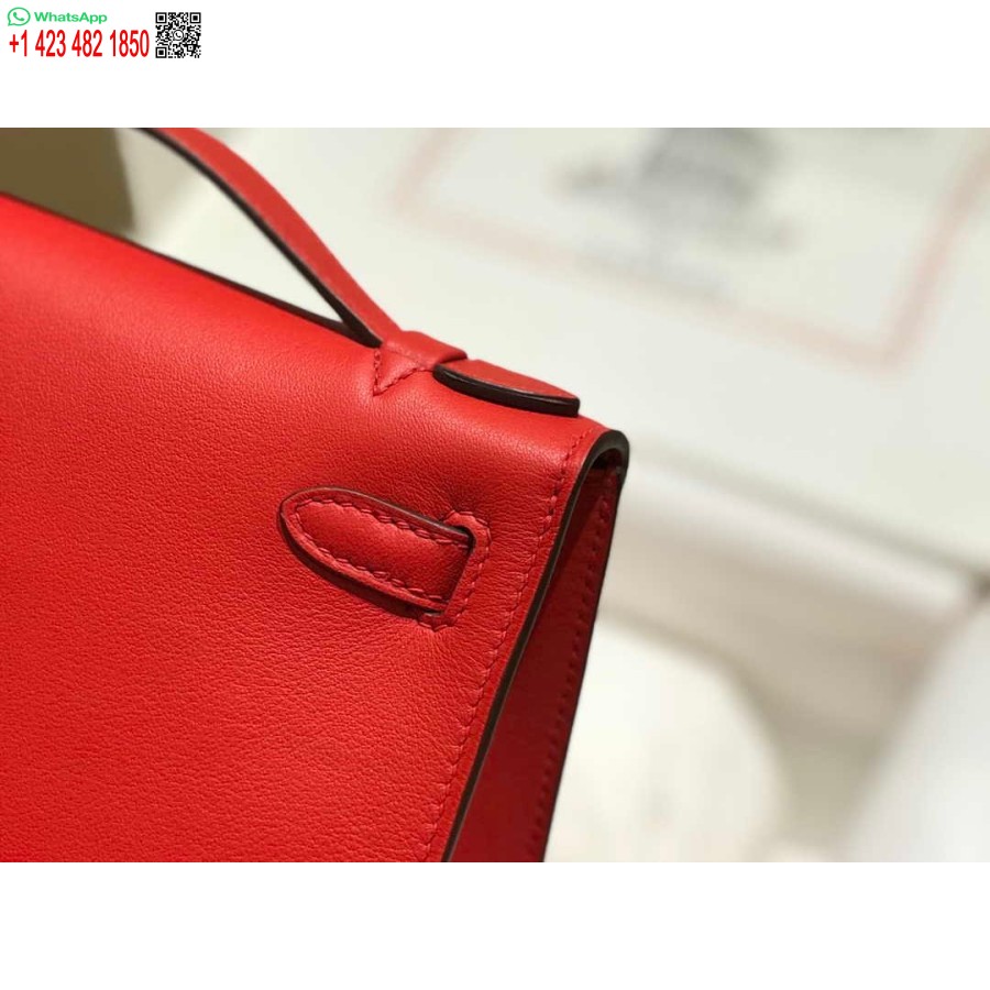 طبق الاصل هيرميس كيلي بوشيت سويفت حقيبة جلدية مخلب الذهب H230268