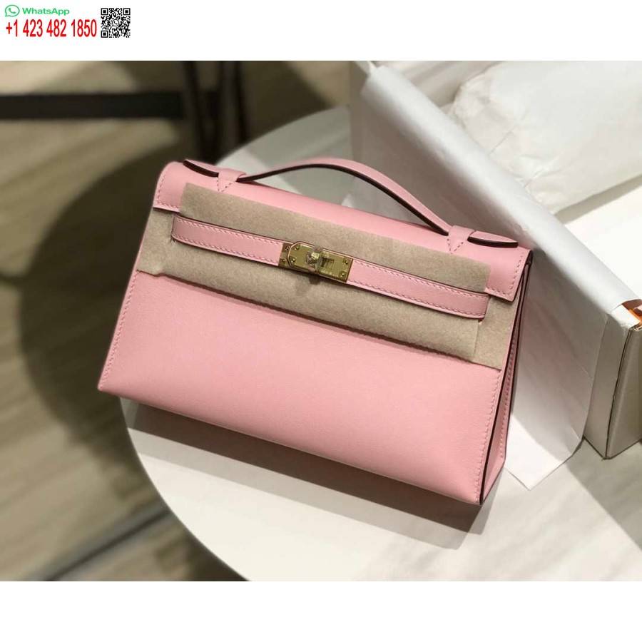 طبق الاصل هيرميس كيلي بوشيت سويفت حقيبة جلدية مخلب الذهب H230251