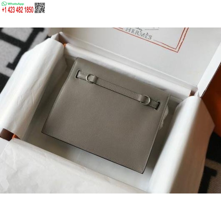 Replica Hermes Kelly Danse 22cm Geanta Piele 20356 Gri