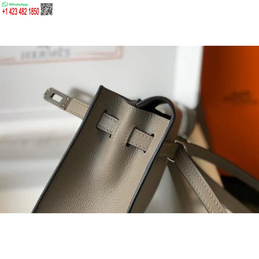 Replica Hermes Kelly Danse 22cm Geanta Piele 20356 Gri