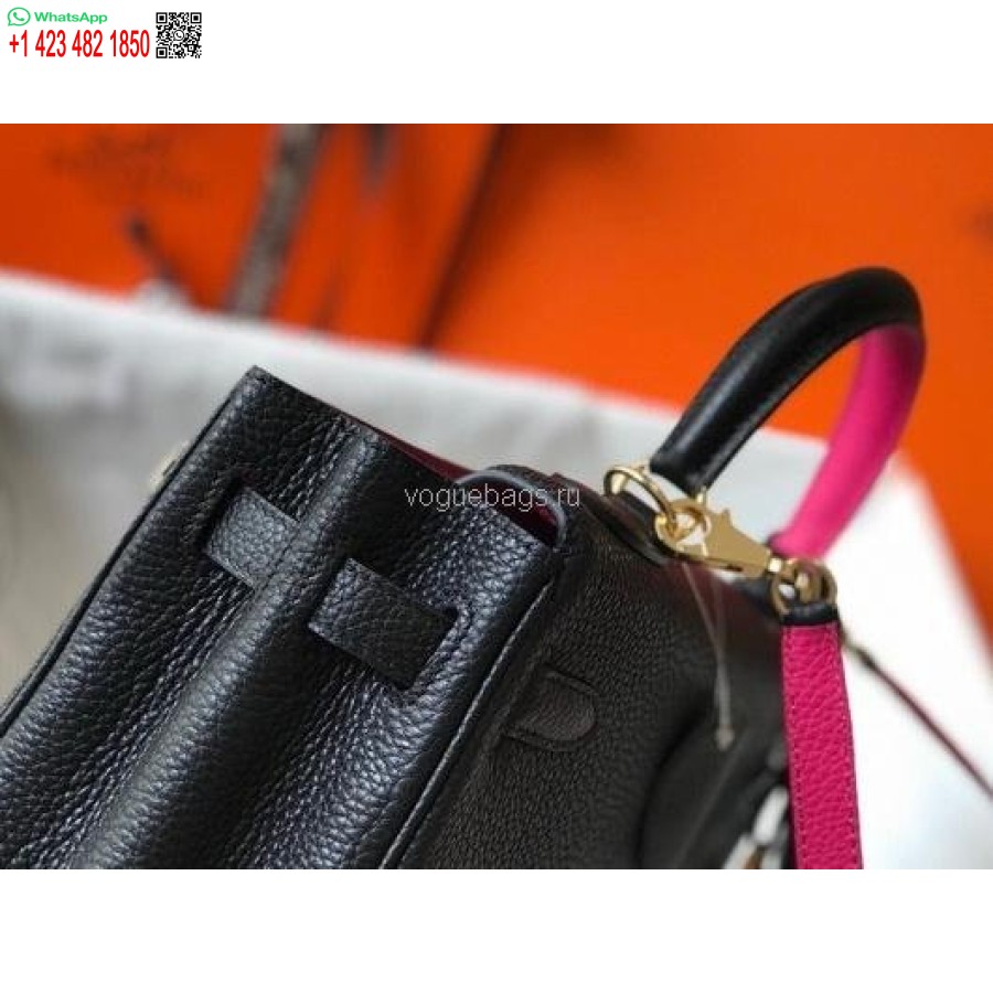 طبق الاصل هيرميس كيلي دانس 20318 مصمم حمل حقيبة حزام الكتف 28 32 سم أسود