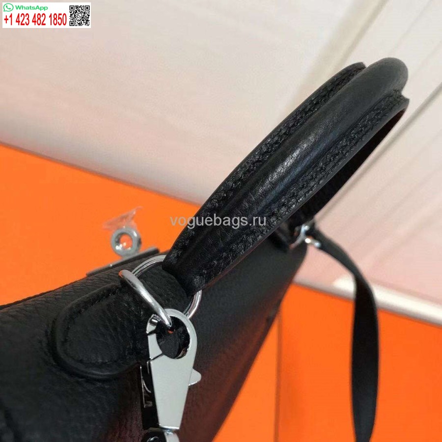 طبق الاصل هيرميس كيلي دانس 20318 مصمم حمل حقيبة حزام الكتف 28 32 سم أسود