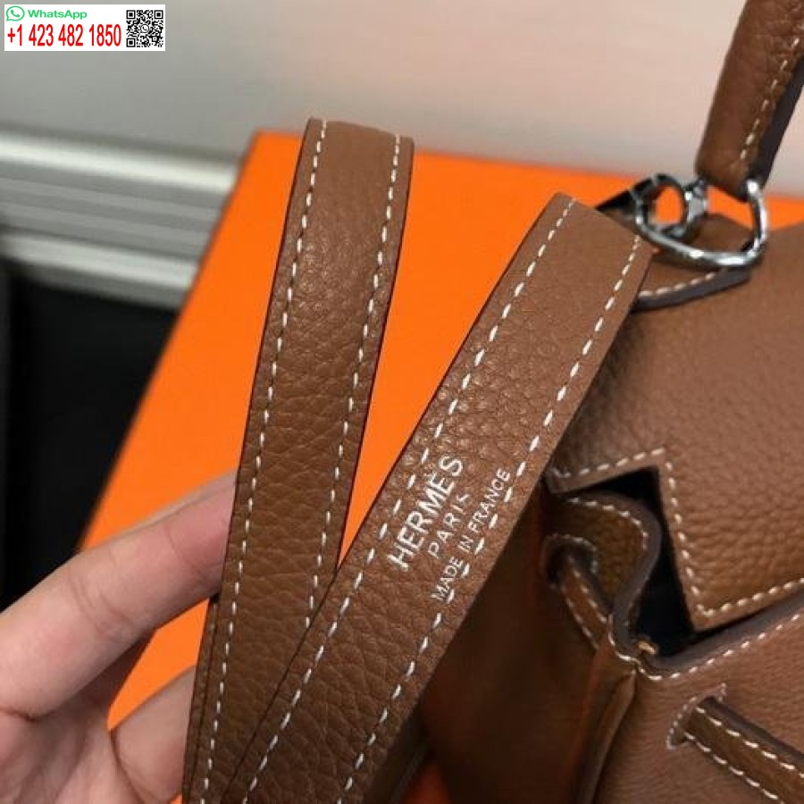 طبق الاصل هيرميس كيلي دانس 20316 مصمم حمل حقيبة حزام الكتف تان