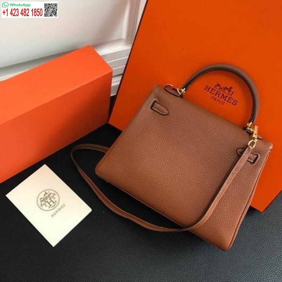 طبق الاصل هيرميس كيلي دانس 20316 مصمم حمل حقيبة حزام الكتف تان