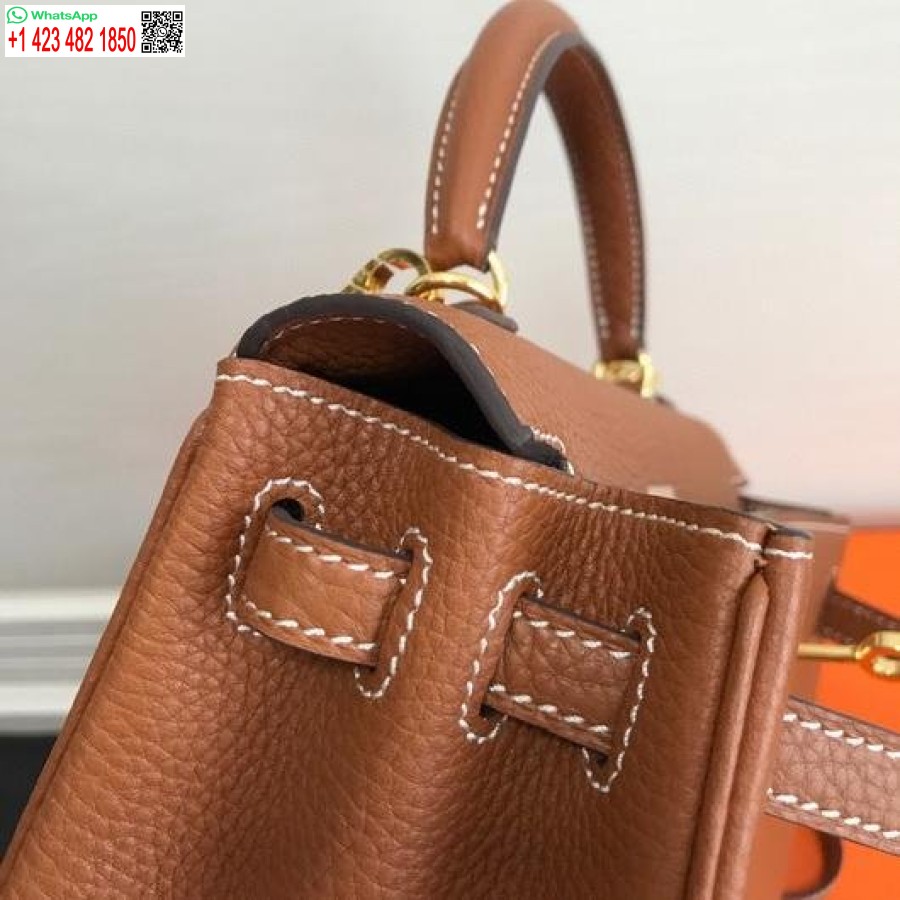 طبق الاصل هيرميس كيلي دانس 20316 مصمم حمل حقيبة حزام الكتف تان