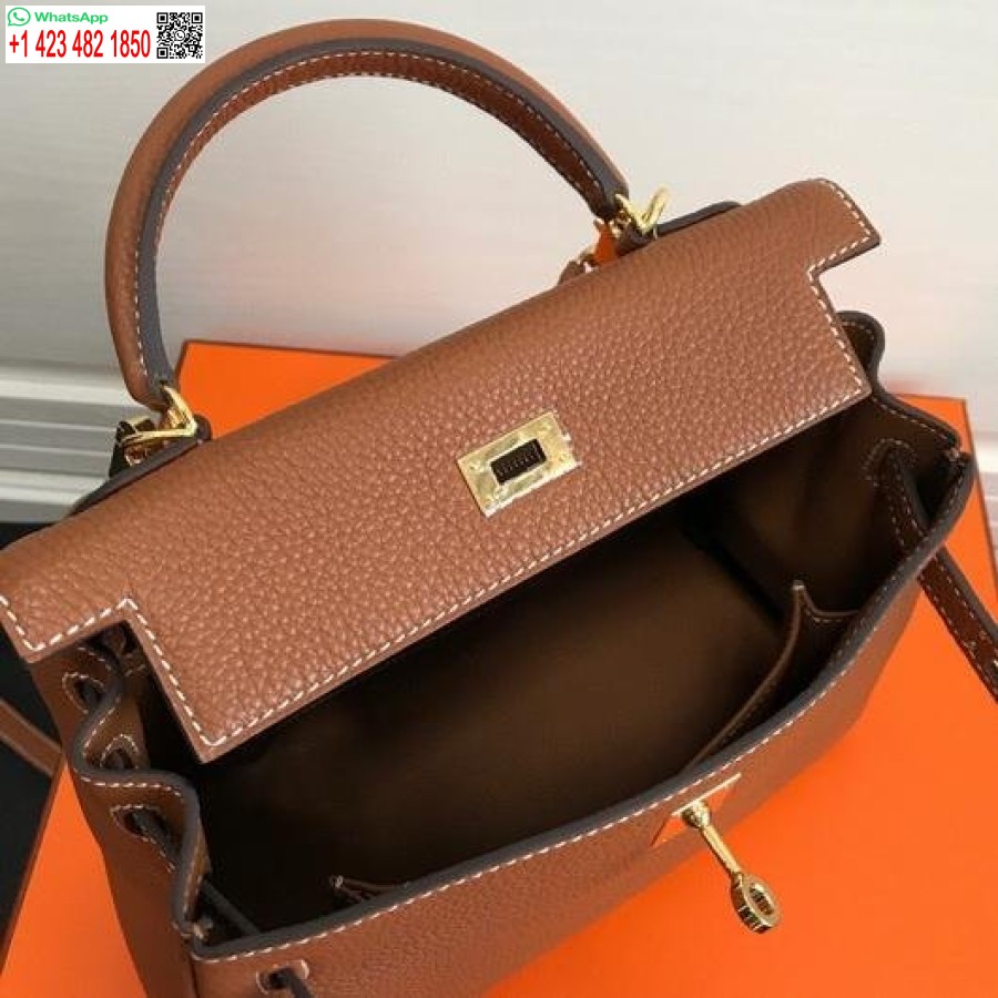 طبق الاصل هيرميس كيلي دانس 20316 مصمم حمل حقيبة حزام الكتف تان