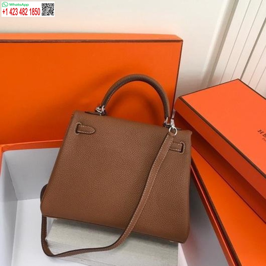 طبق الاصل هيرميس كيلي دانس 20316 مصمم حمل حقيبة حزام الكتف تان