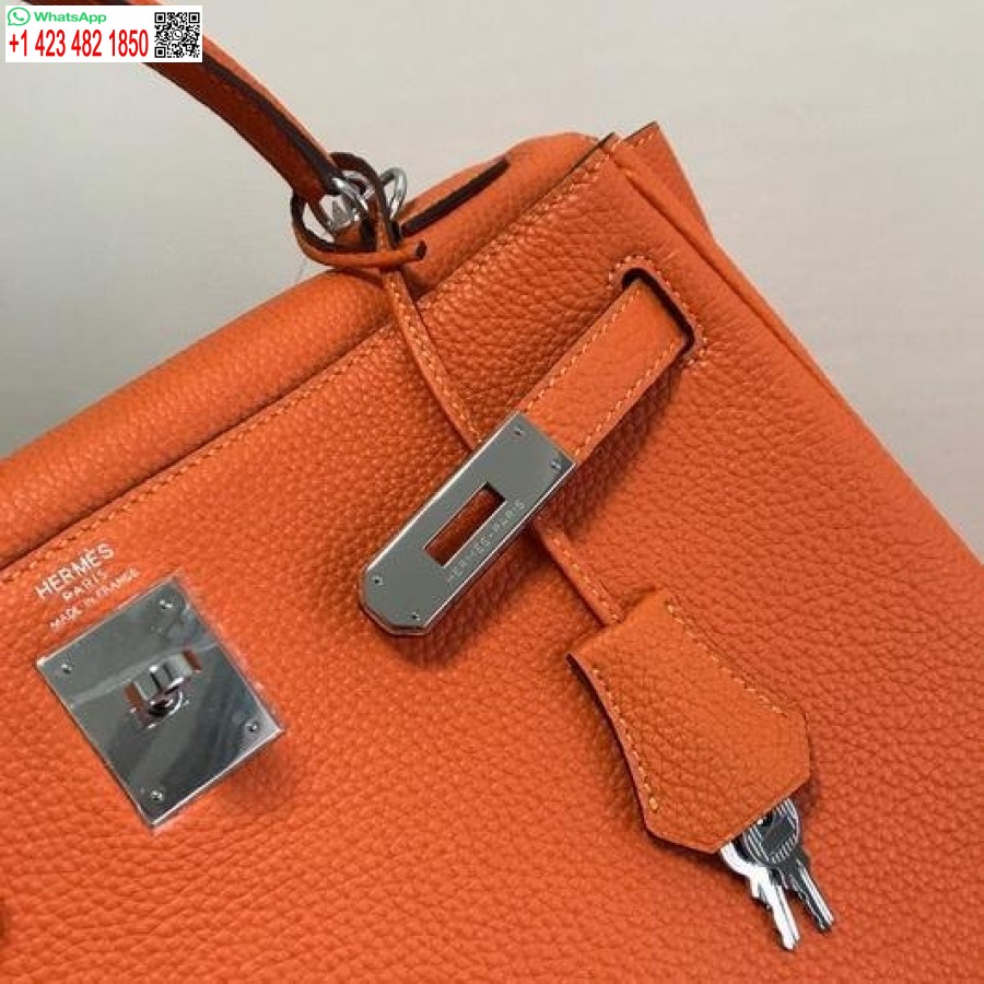 Replica Hermes Kelly Danse 20313 Borsa A Tracolla Firmata Tote Arancione