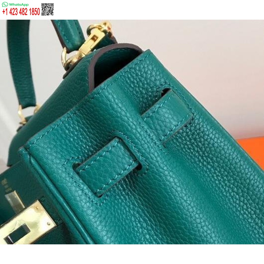 طبق الاصل هيرميس كيلي دانس 20312 مصمم حمل حقيبة حزام الكتف الأخضر الداكن