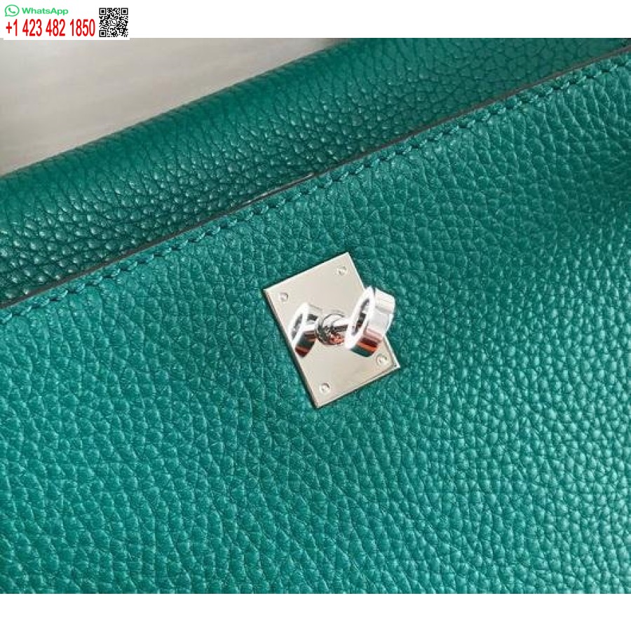 طبق الاصل هيرميس كيلي دانس 20312 مصمم حمل حقيبة حزام الكتف الأخضر الداكن