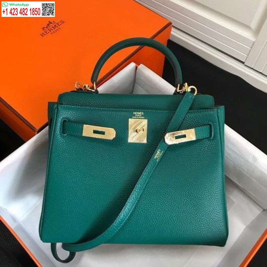 طبق الاصل هيرميس كيلي دانس 20312 مصمم حمل حقيبة حزام الكتف الأخضر الداكن