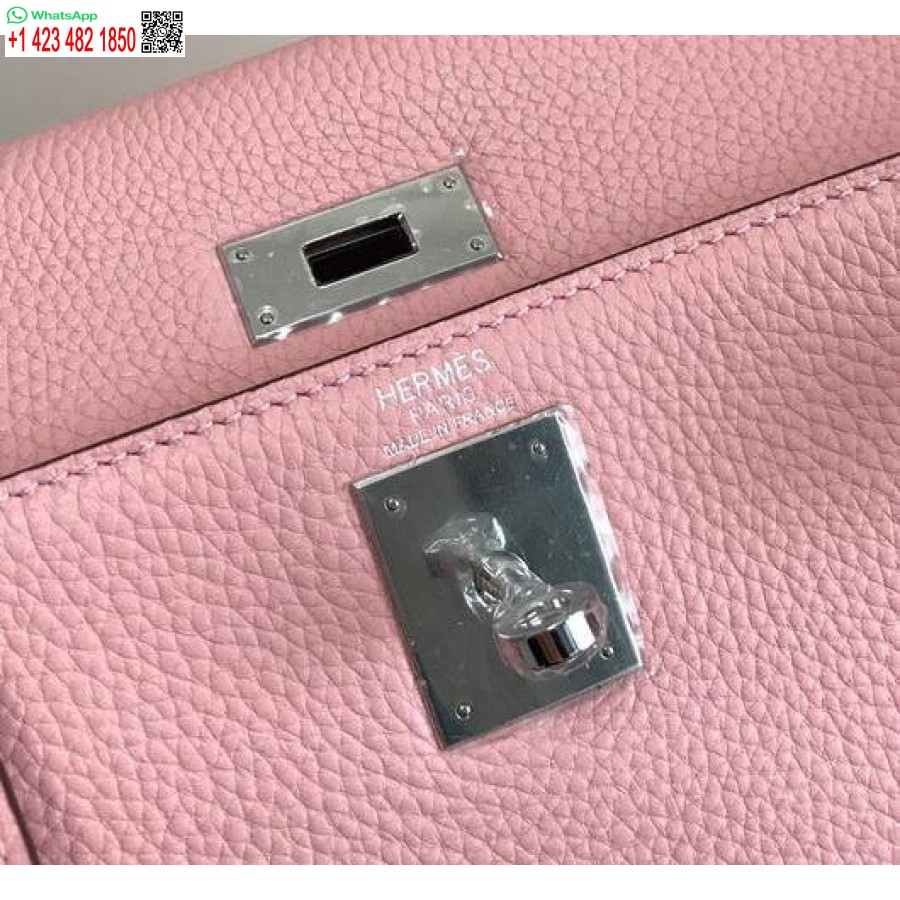طبق الاصل هيرميس كيلي دانس 20306 مصمم حمل حقيبة حزام الكتف الوردي