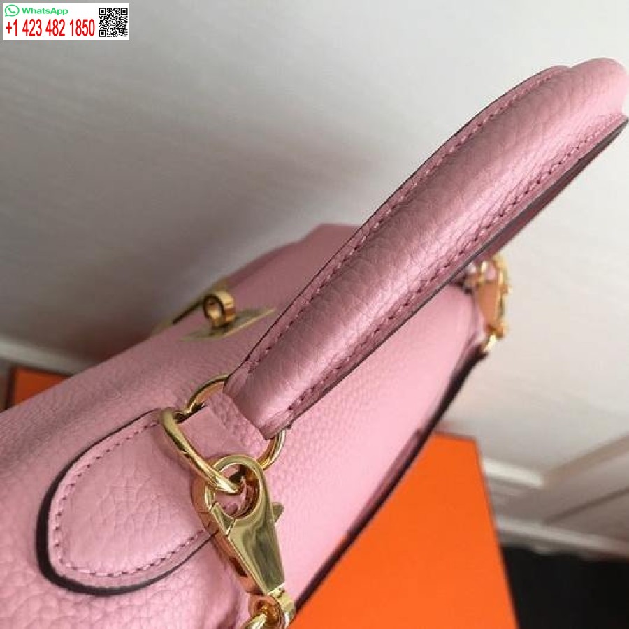طبق الاصل هيرميس كيلي دانس 20306 مصمم حمل حقيبة حزام الكتف الوردي