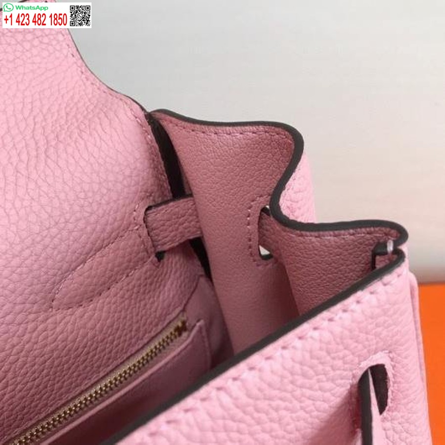 طبق الاصل هيرميس كيلي دانس 20306 مصمم حمل حقيبة حزام الكتف الوردي