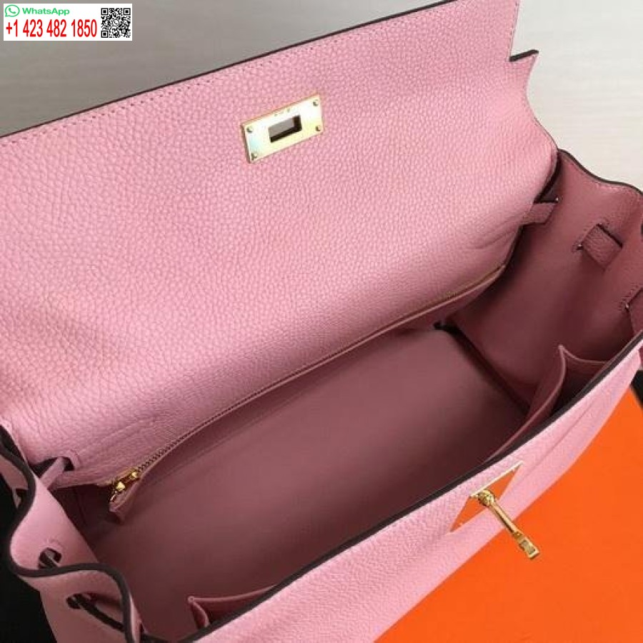 طبق الاصل هيرميس كيلي دانس 20306 مصمم حمل حقيبة حزام الكتف الوردي