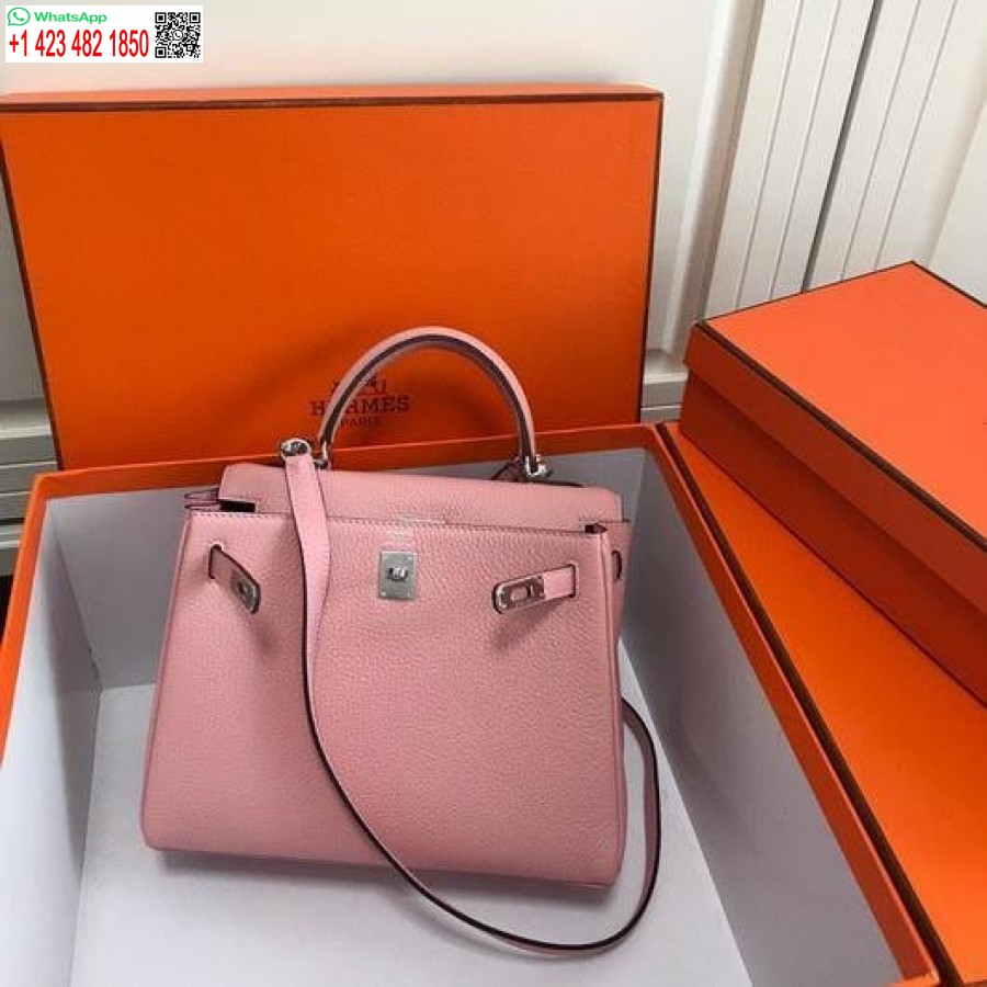 طبق الاصل هيرميس كيلي دانس 20306 مصمم حمل حقيبة حزام الكتف الوردي
