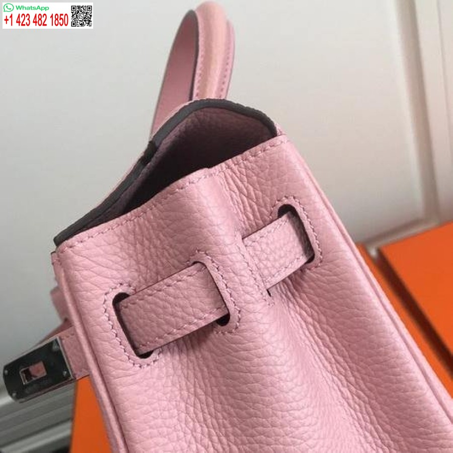 طبق الاصل هيرميس كيلي دانس 20306 مصمم حمل حقيبة حزام الكتف الوردي
