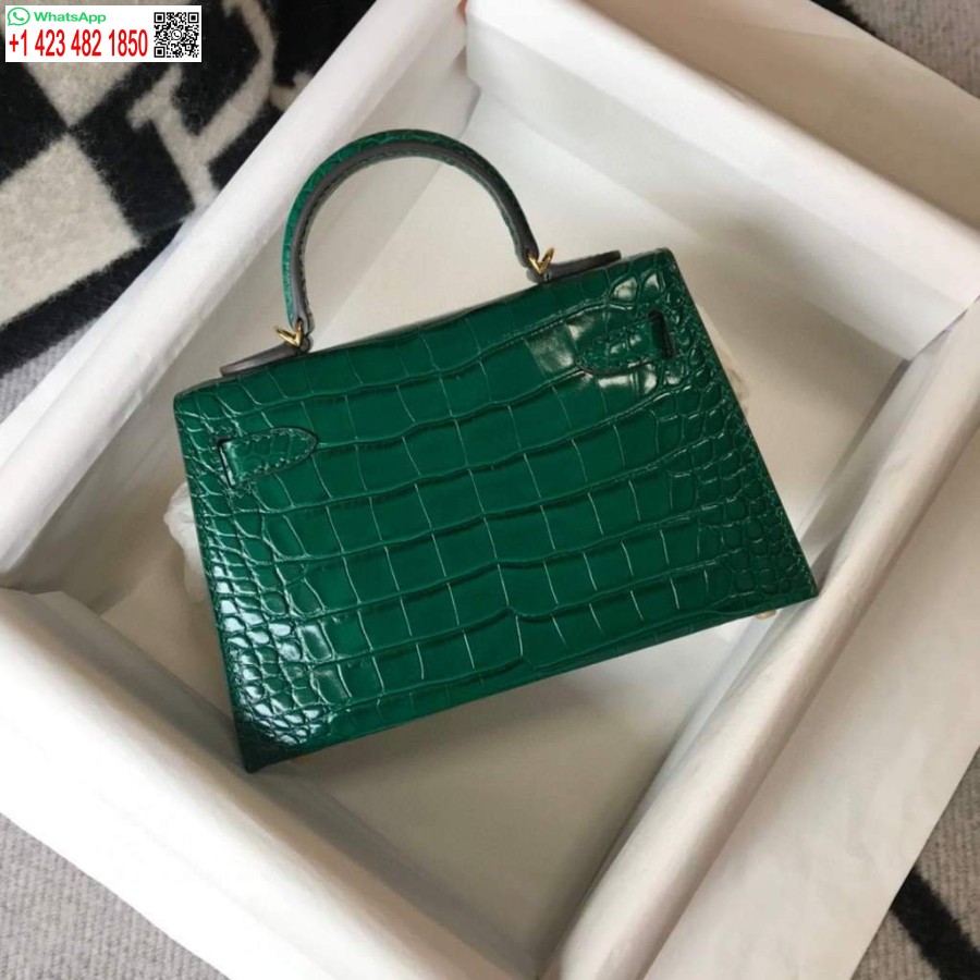 ماکت هرمس کیسه کیلی طرح هرمس 19 سانتی متر شانه مینی کیف سبز 20452