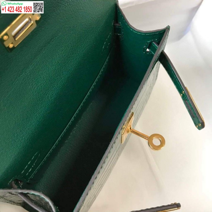 ماکت هرمس کیسه کیلی طرح هرمس 19 سانتی متر شانه مینی کیف سبز 20452