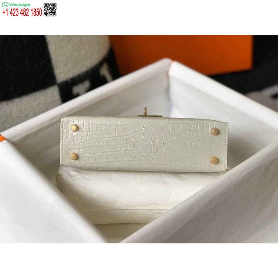 نسخة طبق الأصل حقيبة هيرميس كيلي مصمم هيرميس 19 سم حقيبة كتف صغيرة بيج 20453