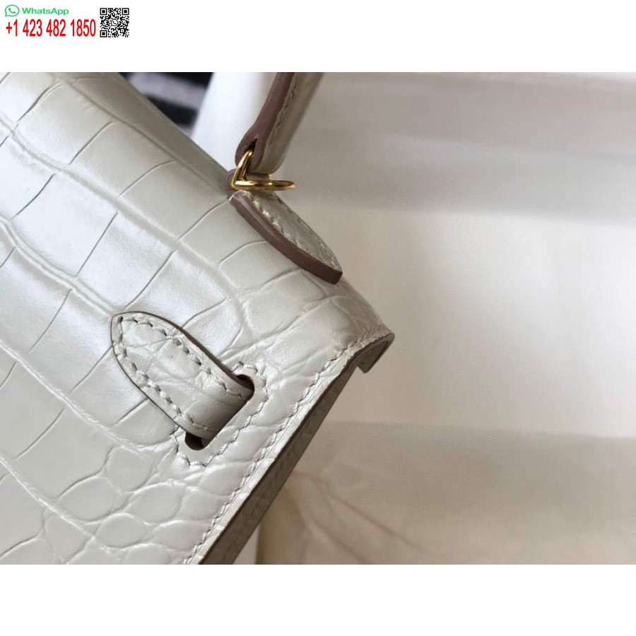 نسخة طبق الأصل حقيبة هيرميس كيلي مصمم هيرميس 19 سم حقيبة كتف صغيرة بيج 20453