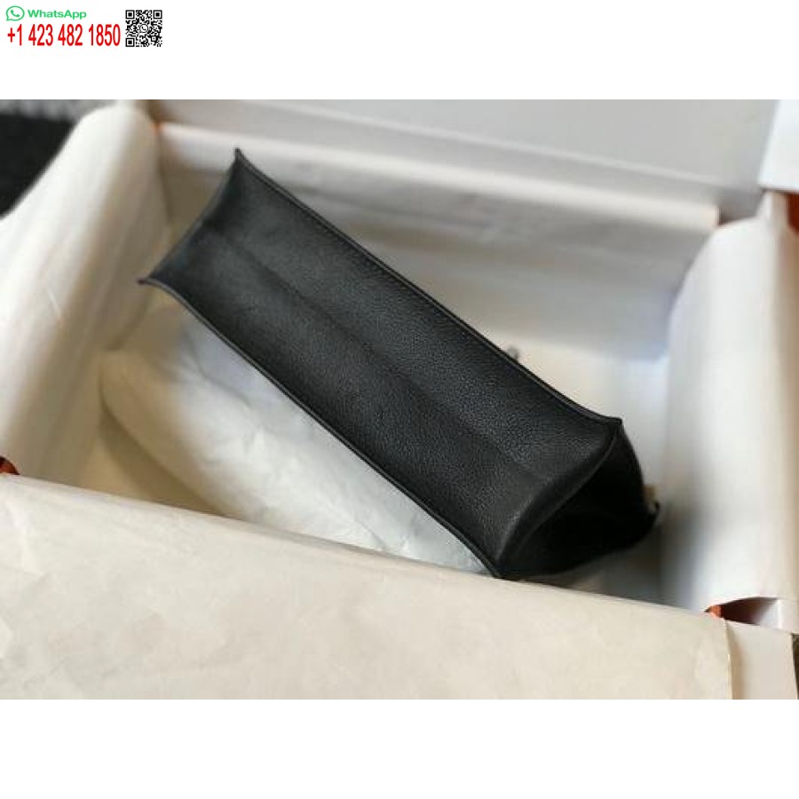 Replik Hermes Kelly 22cm Danse Ledertasche 20350 Schwarz