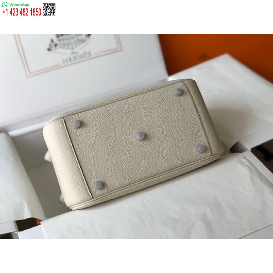 ماکت هرمس لیندی 26 سانتیمتری کیفهای سرشانهای نقرهای سفید