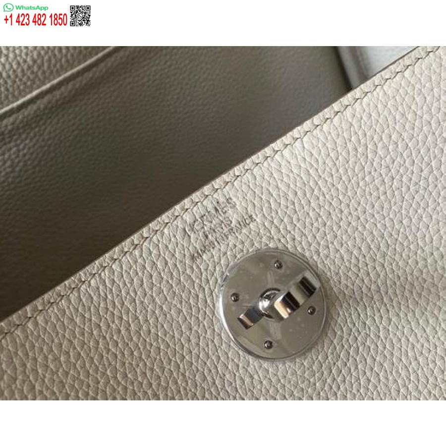 ماکت هرمس لیندی 26 سانتیمتری کیفهای سرشانهای نقرهای سفید