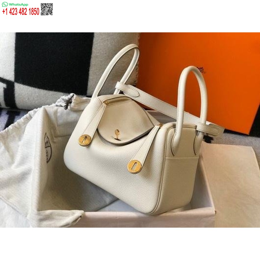 Replika Hermes Lindy 26 Cm Dizajnerske Tote Tote Torbe Iz Belega Zlata
