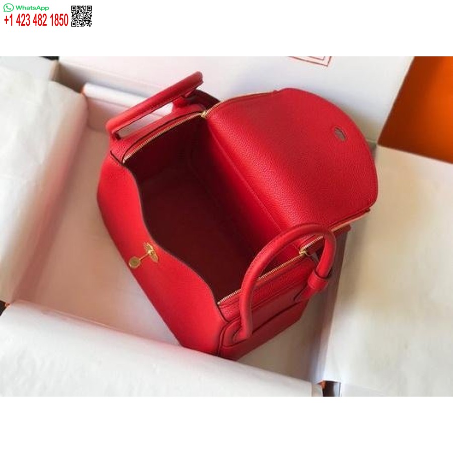 ماکت هرمس لیندی 26 سانتیمتری کیفهای سرشانهای طلایی قرمز