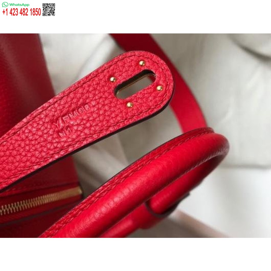 ماکت هرمس لیندی 26 سانتیمتری کیفهای سرشانهای طلایی قرمز