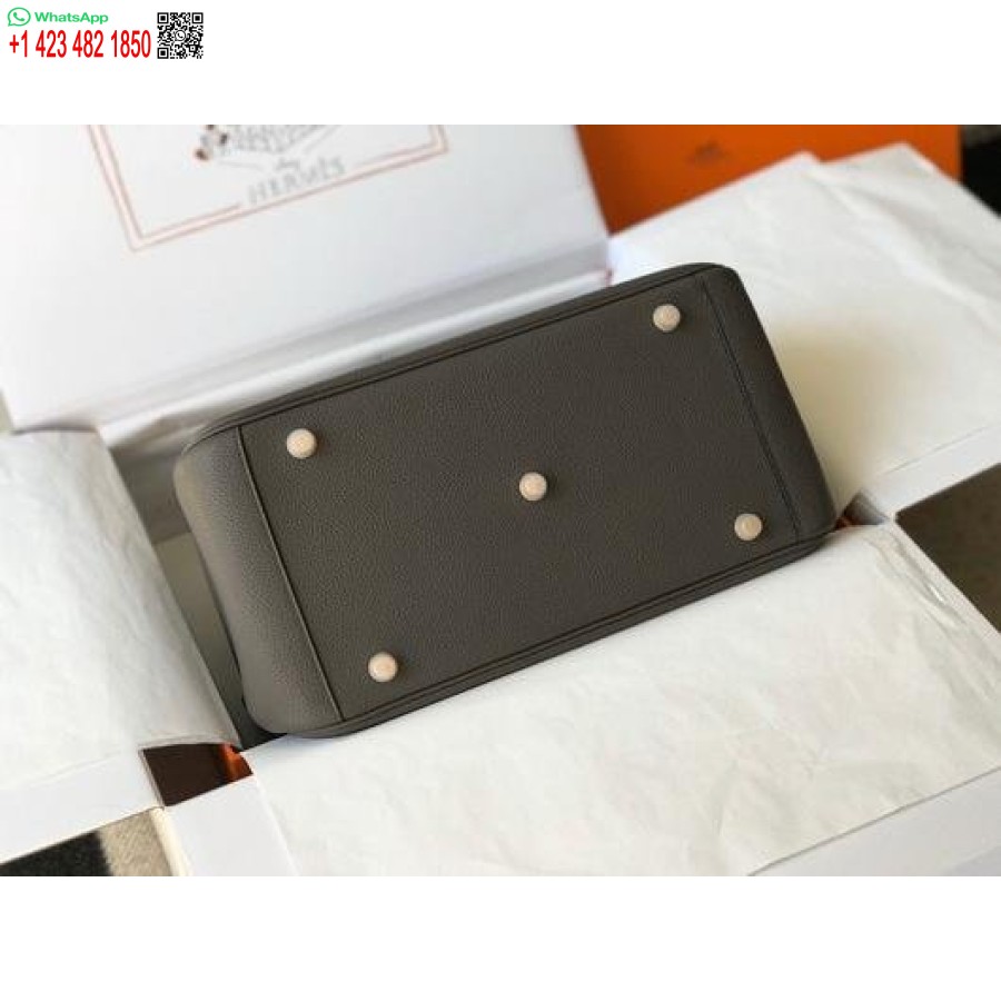 Replica Hermes Lindy Borse A Tracolla Firmate Tote Da 26 Cm Grigio Oro