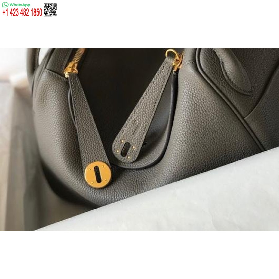 Replica Hermes Lindy Borse A Tracolla Firmate Tote Da 26 Cm Grigio Oro