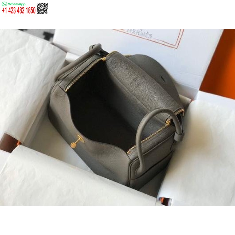 Replica Hermes Lindy Borse A Tracolla Firmate Tote Da 26 Cm Grigio Oro